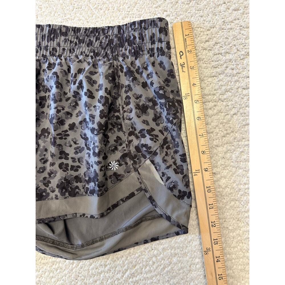 Athleta Womens Printed Mesh Racer Run Shorts Medium - Picture 2 of 9